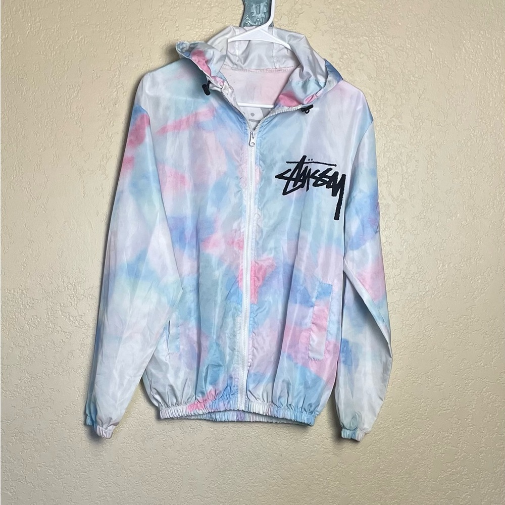 !!SOLD!!Stussy Cotton Candy Tie Dye Windbreaker